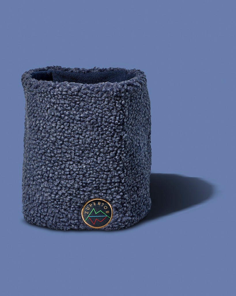 Zuperior dustyblue teddyfleece neck