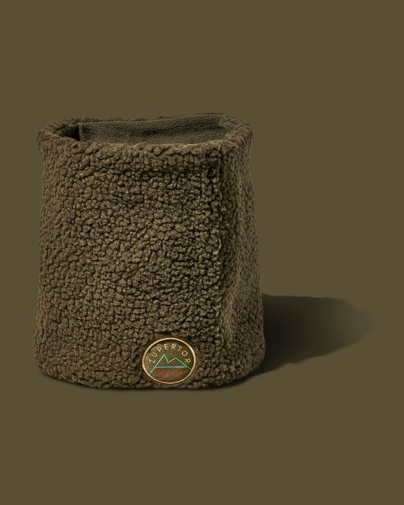 Zuperior grønn teddyfleece neck