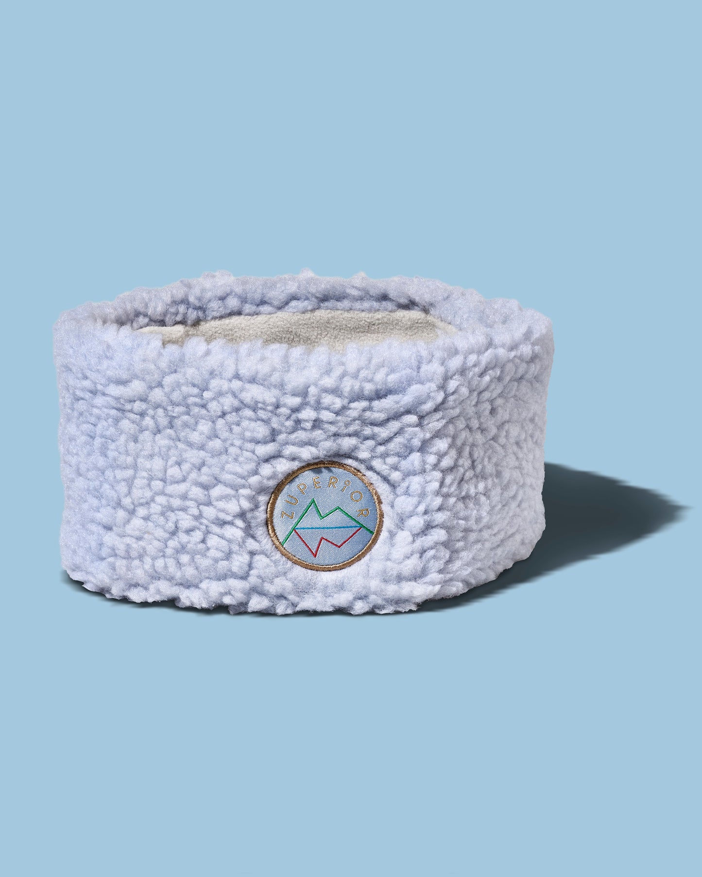 Zuperior Iceblue teddyfleece pannebånd