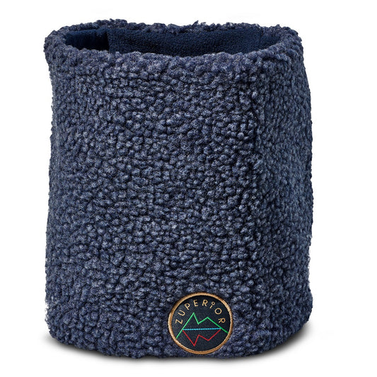 Zuperior dustyblue teddyfleece neck