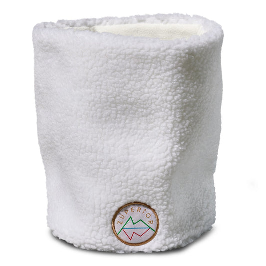 Zuperior hvit teddyfleece neck