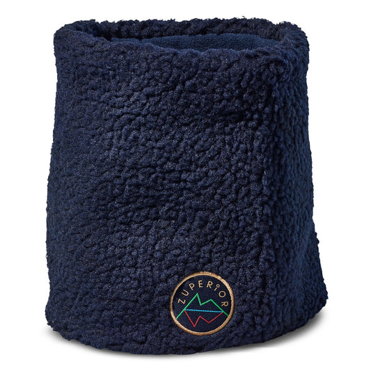 Zuperior marineblå teddyfleece neck