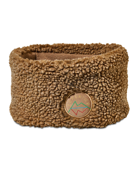 Zuperior Brunt teddyfleece pannebånd